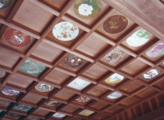 豪農地区の神楽殿天井