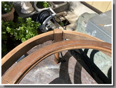 円形リングの取外し