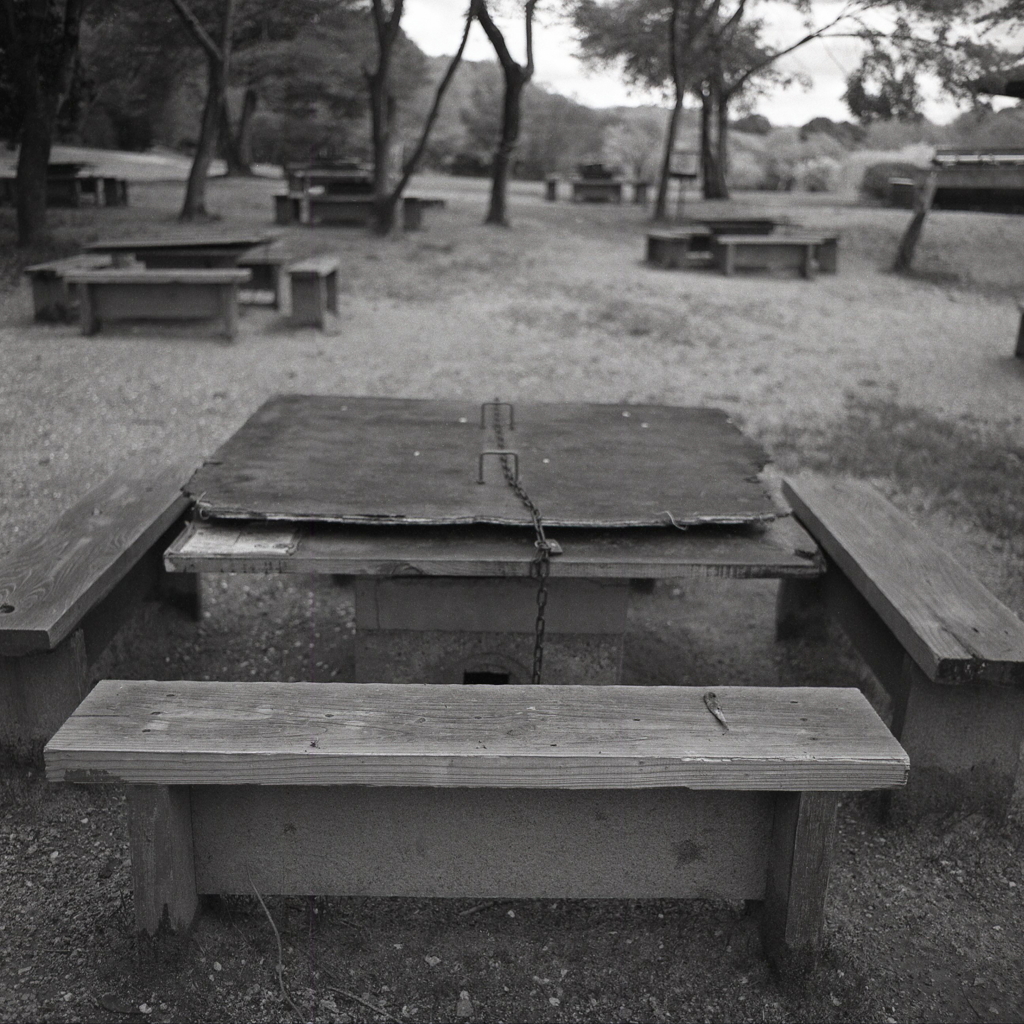 公園内のバーベキュー場