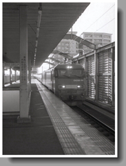 貨物列車通過しまぁ～す！