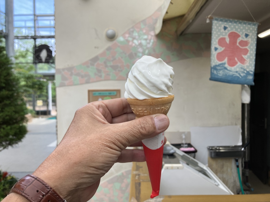 童心にかえって…ソフトクリーム