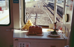 食パン一斤と…長良川鉄道