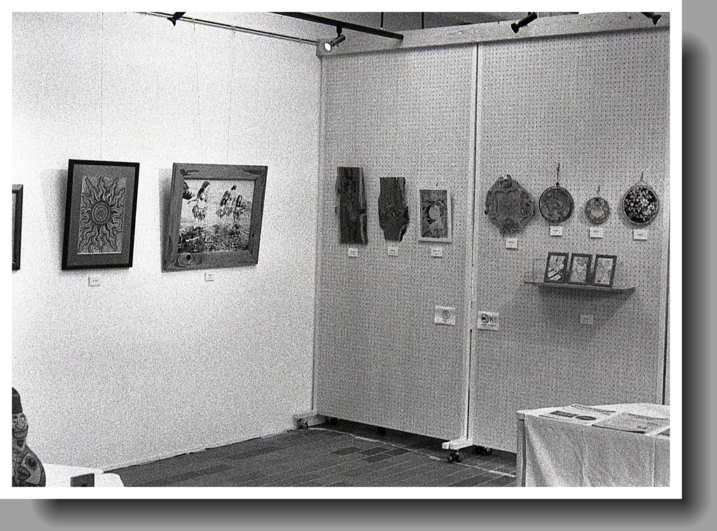 壁の焼き絵アートの作品群