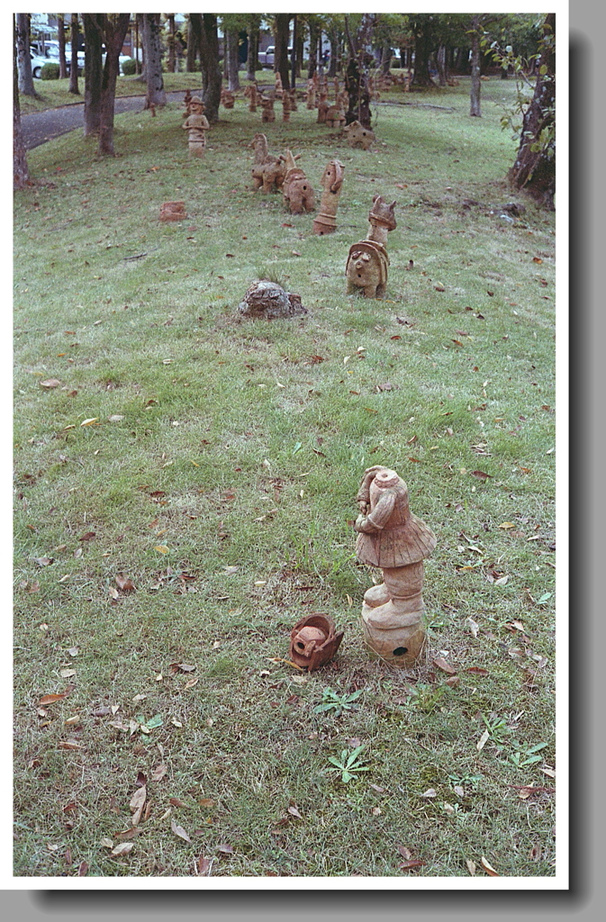 首がもげた埴輪