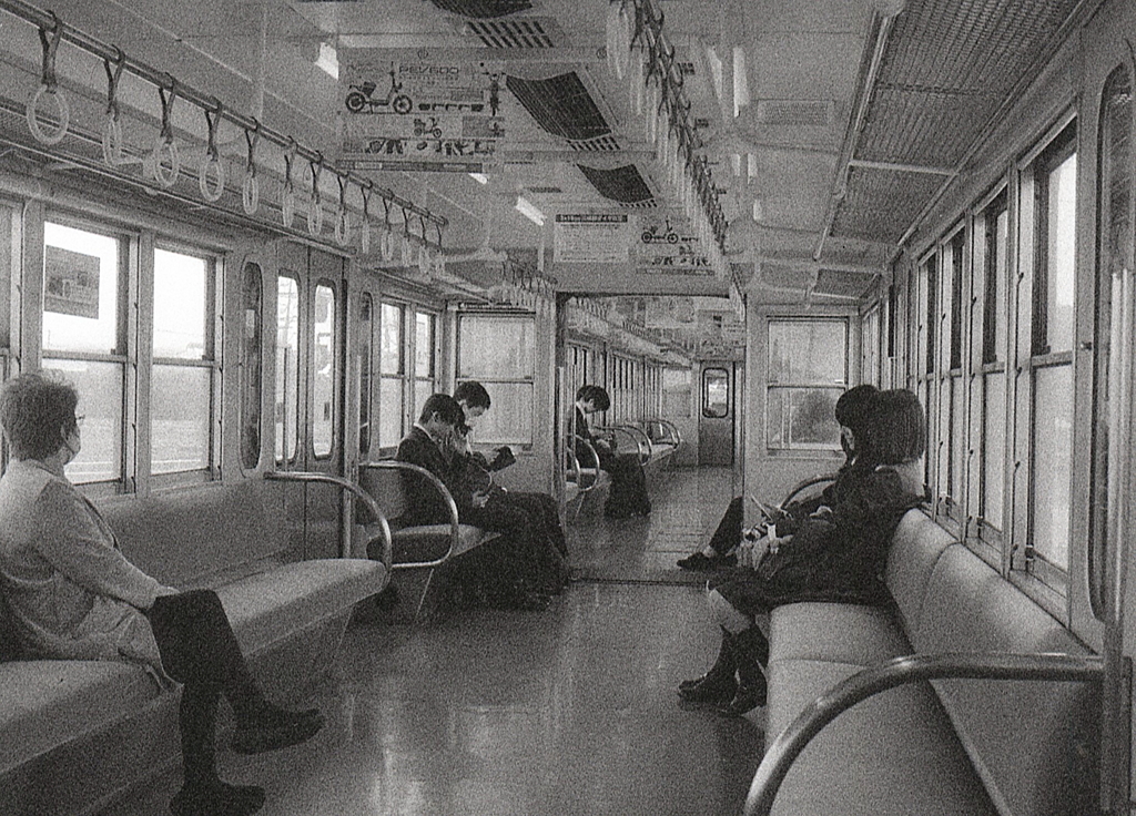 三岐鉄道車内風景