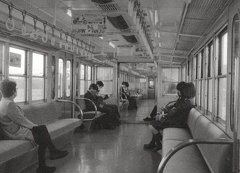 三岐鉄道車内風景