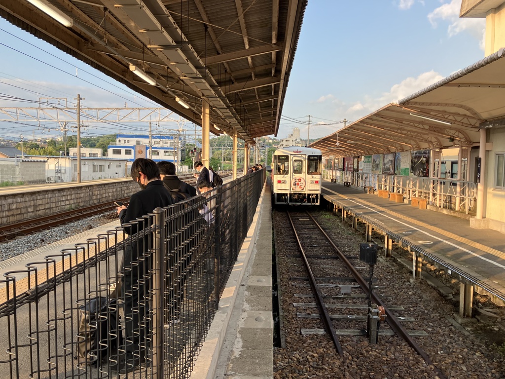 JRホームから明智鉄道恵那駅風景