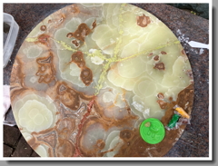 あらかた粘土埋め終了です。