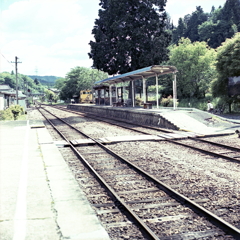 岩村駅の風景