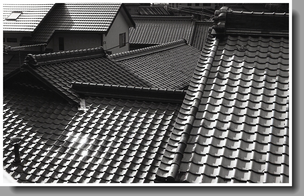 折り重なる瓦葺