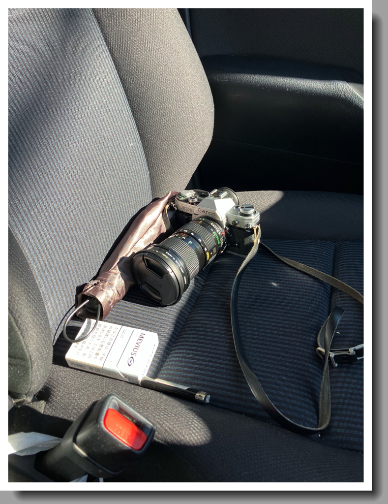 カメラを助手席に…