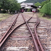 赤錆びた交わる鉄路