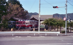 旧美濃市駅が見えた…