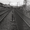 カーブする鉄路