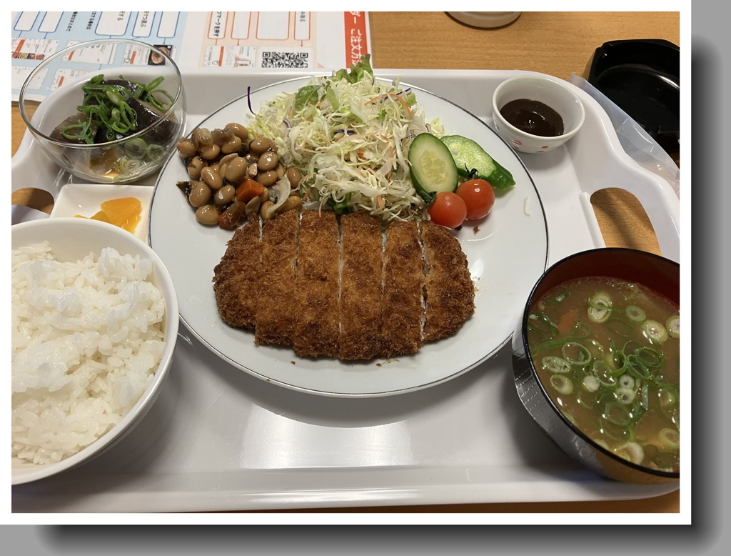 ポークカツランチ￥850円珈琲付き（笑