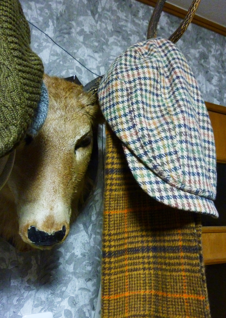 秋冬のハンチングマフラー