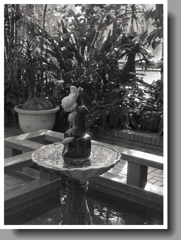 噴水背後からのワンショット