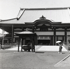 日傘の女性が…