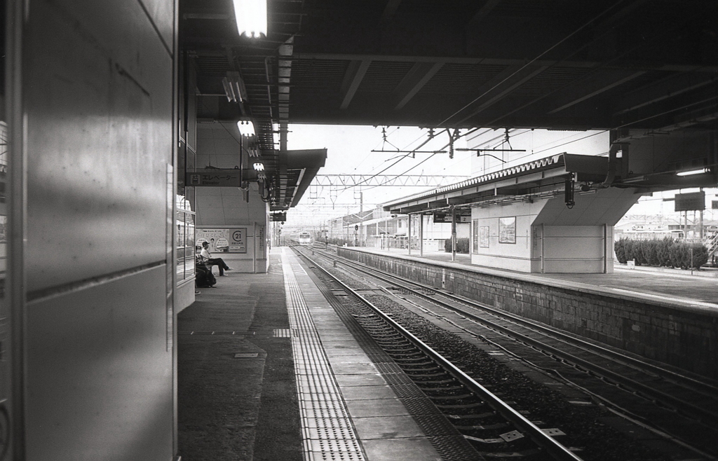 JR神領駅で…電車が来た。