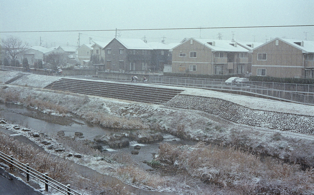 内津川の雪景色