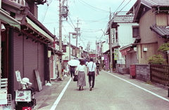 真夏にお千保稲荷参拝