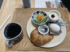 クロワッサンのモーニングセット～カラーバージョン