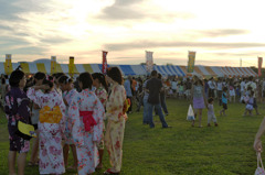 浴衣と屋台と夕日と・・・・