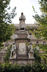 ミラノの銅像