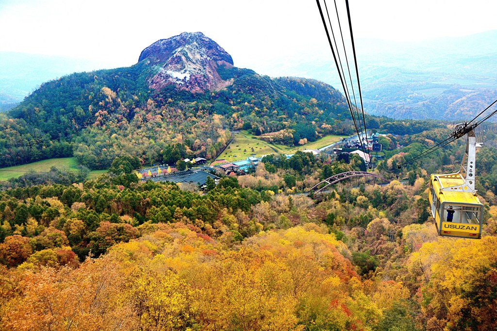 有珠山ロープウェイと昭和新山