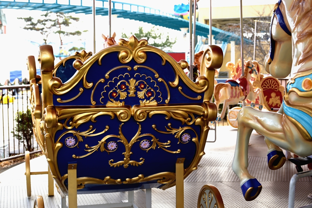 試し撮り　金飾りのメリーゴーランド
