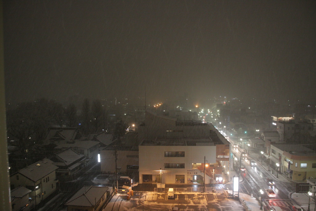 初雪です！