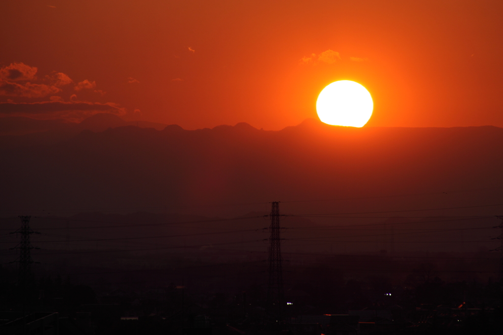 夕日！