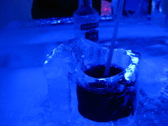 氷のグラス