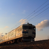 夕暮れ鉄道