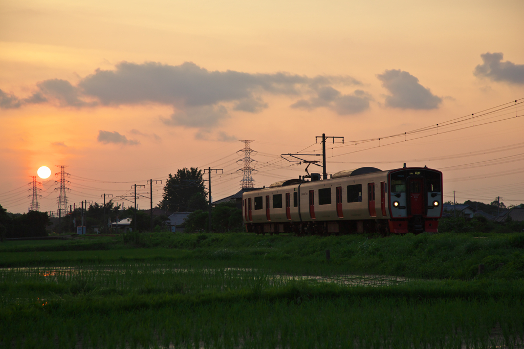 梅雨明けの夕暮れ