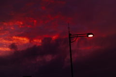 夕焼けを灯す光