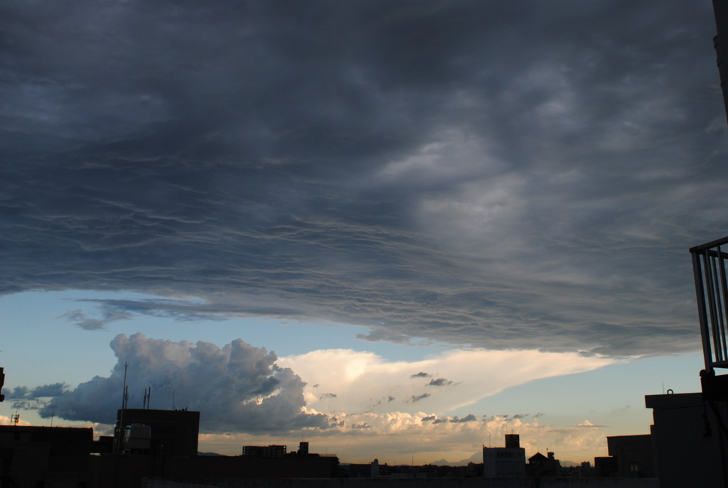 一雨来るな、これは。