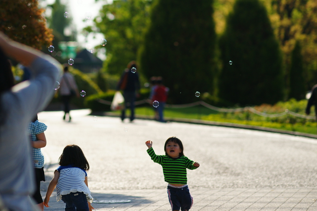 シャボンにつられて