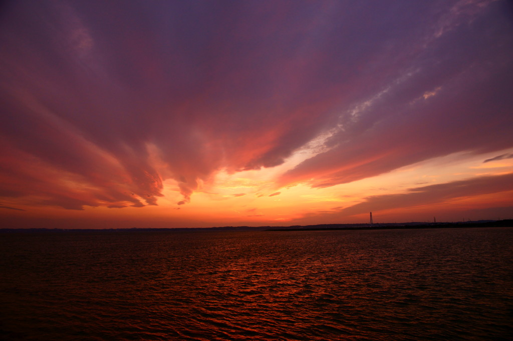 夕日を追いかけて