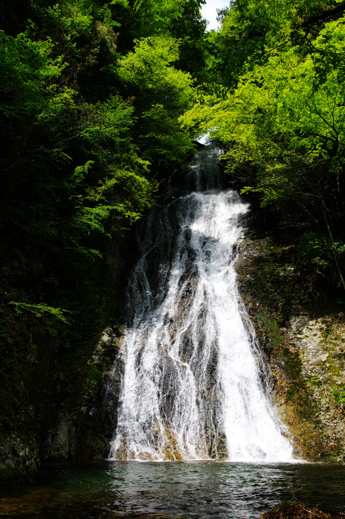 流れ落ちるように