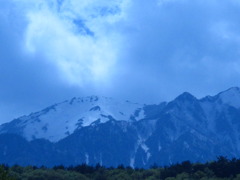 北アルプスのとある風景。