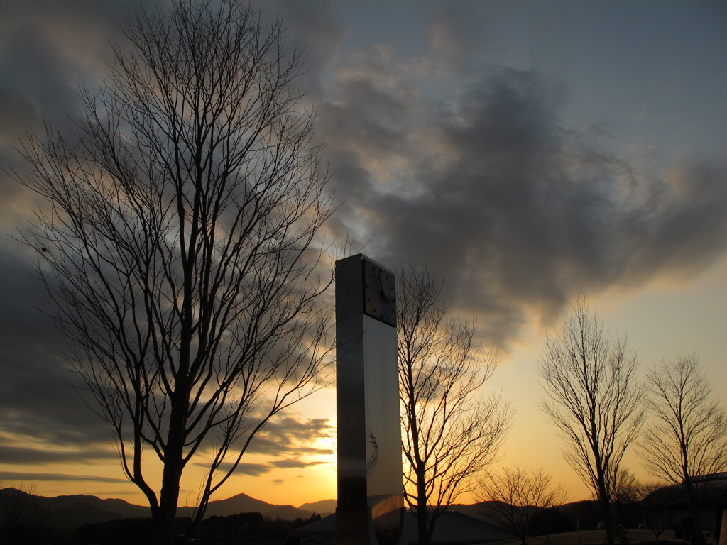 芸術村の夕焼け