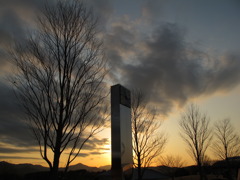 芸術村の夕焼け