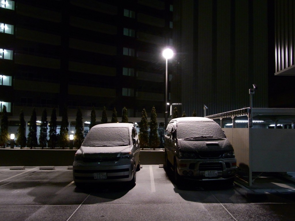車冷えています。
