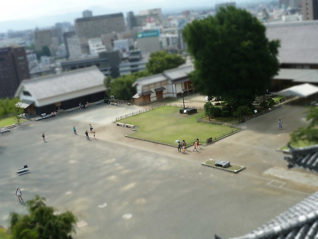 天守閣から見たミニチュア