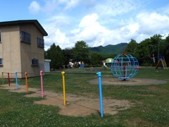 公園も休日です。