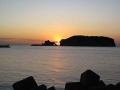 浮島夕焼け