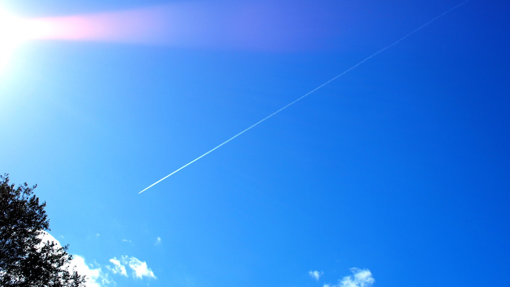 shooting star in to the blue