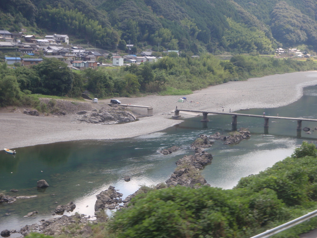 四万十川　沈下橋　