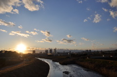 冬の夕暮れ